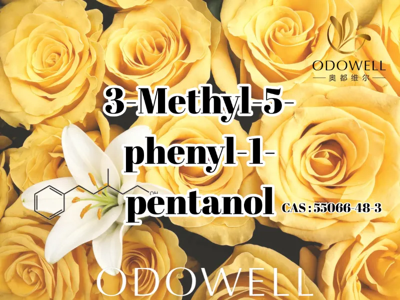 ODOWELL-ek 3-metil-5-fenil-1-pentanola gomendatzen du lore fresko eta arrosa-itxurako usain aplikazioetarako
