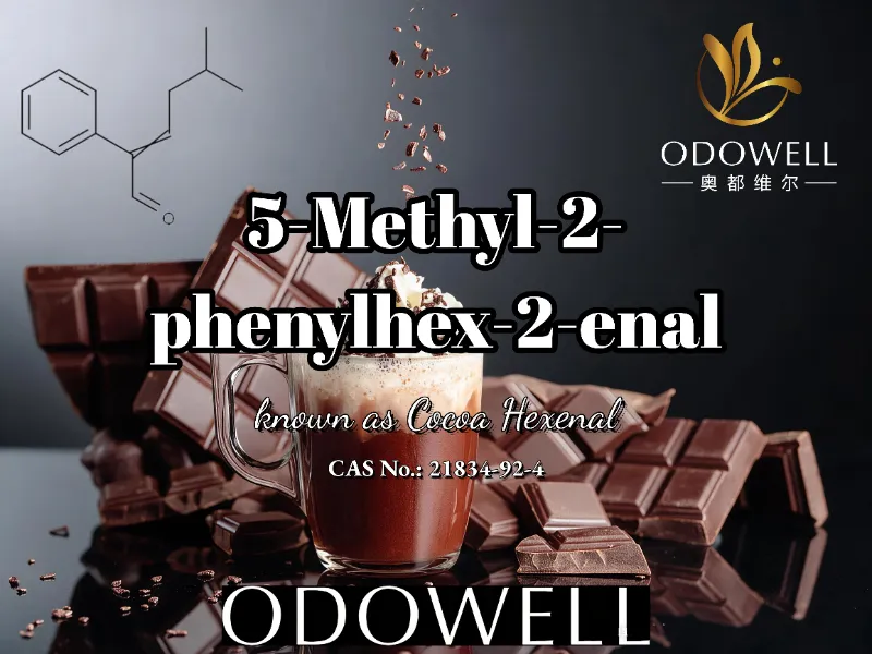 ODOWELL-ek 5-metil-2-fenilhex-2-enal gomendatzen du kakao, txokolate eta moka aplikazioetarako