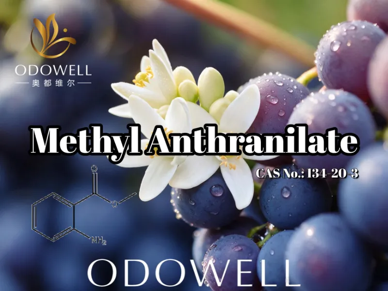 ODOWELL-ek metil antranilatoa gomendatzen du mahats, laranja lore eta neroli aplikazioetarako